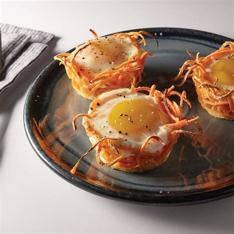 Baked Eggs In Sweet Potato Nests Recipe From H E B