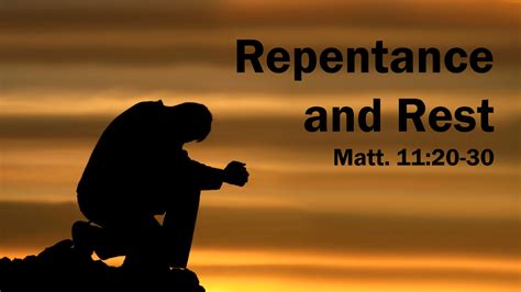Repentance And Rest Faithlife Sermons