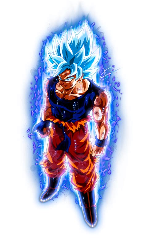 Goku Ultra Instinct Ssj Blue No Background By Blackflim Dragon Ball