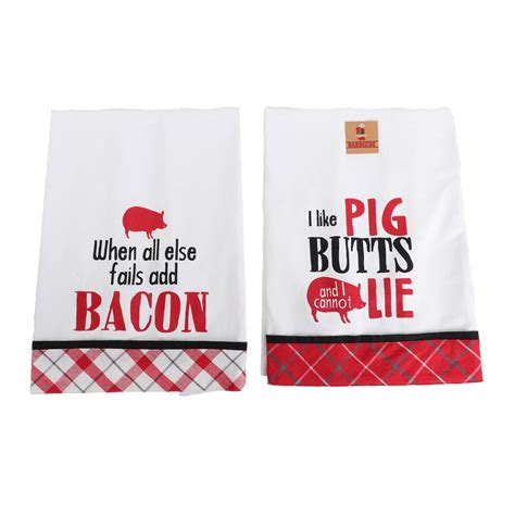 Funny pig famous quotes & sayings: Funny BBQ Sayings Dishtowel