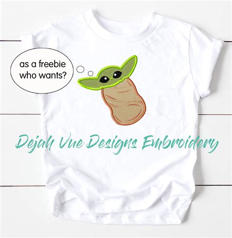 Download BABY YODA APPLIQUE - Dejah Vue Designs