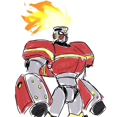 Fire Man 2018 Mega Man Cartoon By Sessk0 On Deviantart