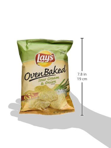 Baked Lays Sour Cream And Onion Flavored Potato Crisps 8 Pack 1