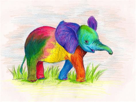 Elefante Colorido By Aruanahansel On Deviantart