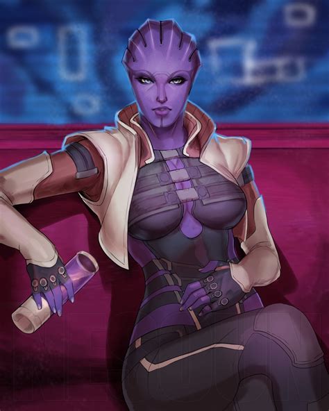 Aria T Loak In Citadel By Nesoun On DeviantArt In Mass Effect Characters Digital Artist