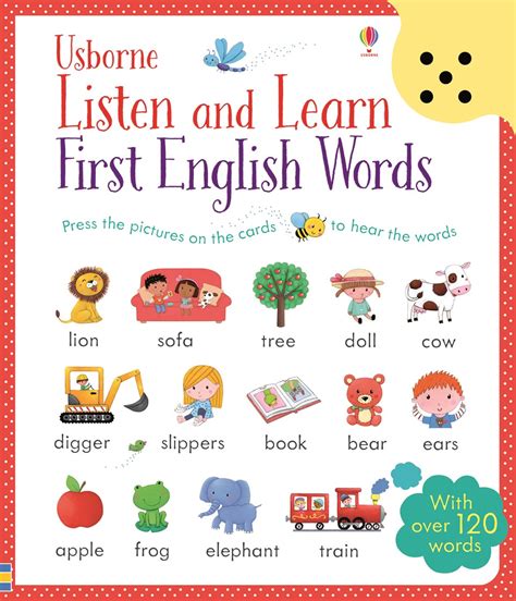 Usborne Listen And Learn First English Words Wordunited
