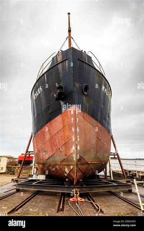 Metal Hull Of The Mv Kyle A Clyde Coaster Cargo Ship Built In 1872 And