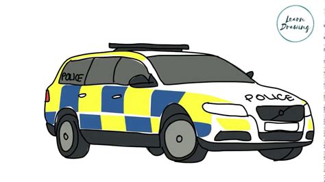 How To Draw A Police Car Step By Stepdrawing Tutorials For Beginners
