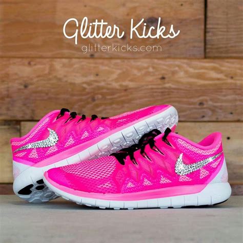 Pink Nike Glitter Kicks Shoes Glitter Nikes Pink Glitter Nike Free