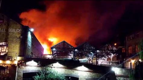 Camden Lock Market fire destroys building at famous London attraction ...