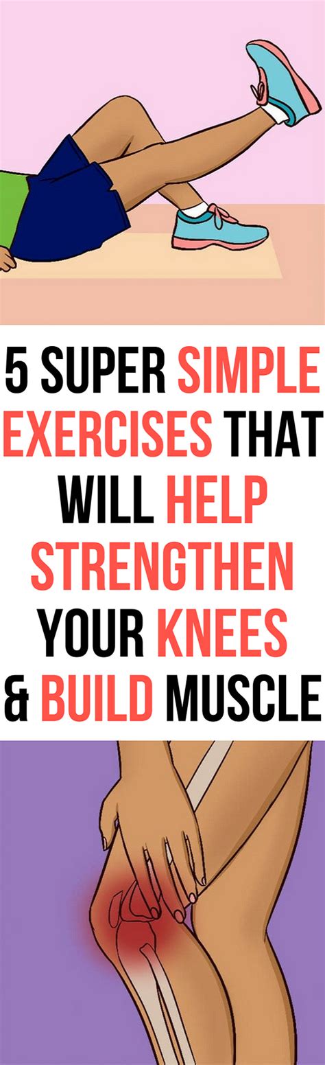 Strengthen Your Knees And Build Muscle With This Simple Exercises Easy Workouts Exercise