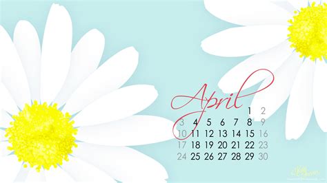 April Calendar Desktop Wallpaper 2023 Printable Word Searches