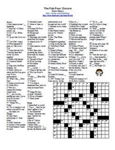 Crossword puzzle pictures bloguez com. Crossword, Trivia and The beatles on Pinterest