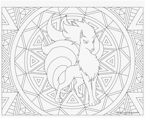Coloring Picture Of Vulpix Pokemon - Pokemon Coloring Pages For Adults