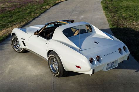 1975 Chevrolet Corvette Sting Ray Muscle Classic Old Original White Usa