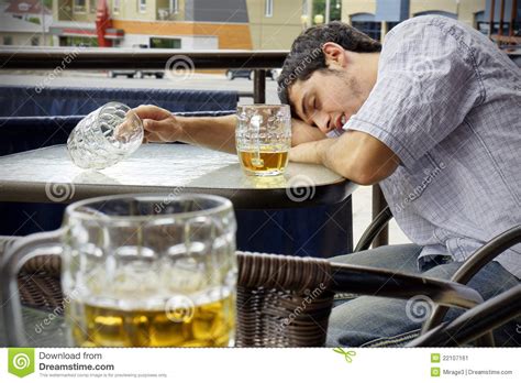 Young Man Passed Out Drunk Stock Image Image Of Glass 22107161