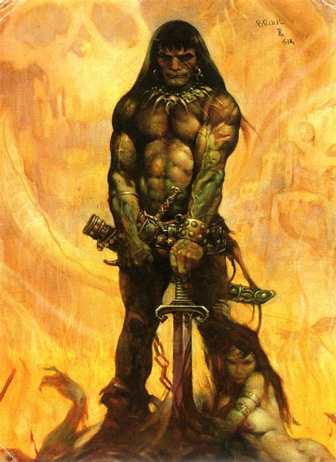 Conan Da Barbarian By Frank Fr By Lonegorillasword On Deviantart