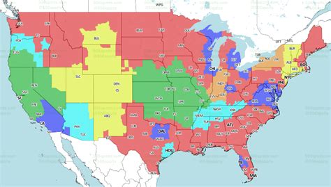 Nfl Week 14 Tv Coverage Map For Cardinals Titans