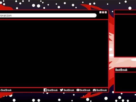 Placeit Gaming Twitch Overlay Template Featuring An Illustrated Space
