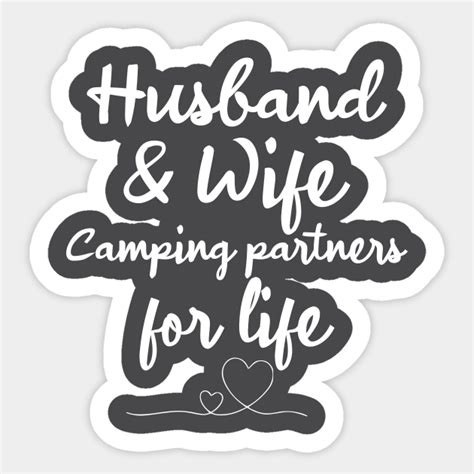 Husband And Wife Camping Partners For Life Funny Camping Gift Gift