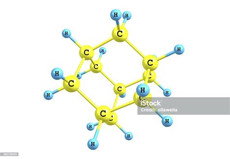 Adamantane Molecular Model Isolated On White Stock Photo Download