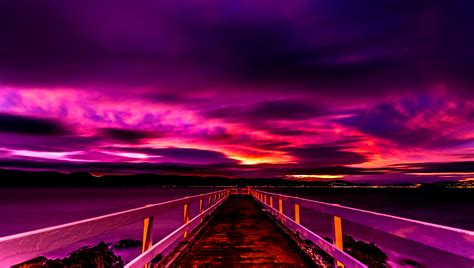Wallpapermisc Purple Sunset Hd Wallpaper 8 2048 X 1158