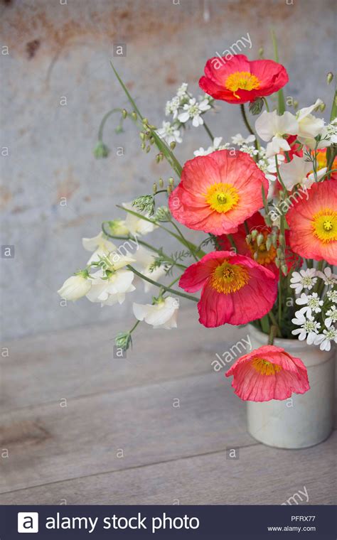 Icelandic Poppy Arrangement Stock Photo Artificial Flower Arrangements