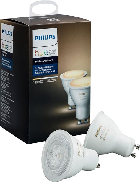Philips Hue White Ambiance 55w Led Light Bulb 2 Pack White 466490