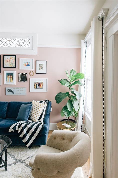 Pale Pink Living Rooms Successful Style Ideas To Make This Wall Color