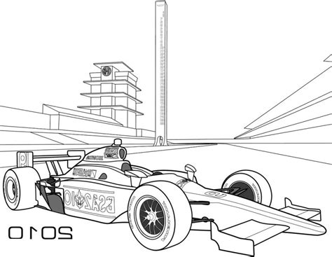 Indy Race Car Coloring Pages To Print Coloring Pages