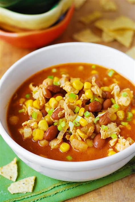 White Chicken Chili With Pinto Beans And Chickpeas Julia