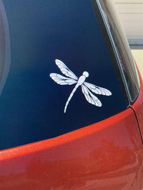 Dragonfly Decal Dragonfly Sticker Dragonfly Car Window Vinyl Etsy