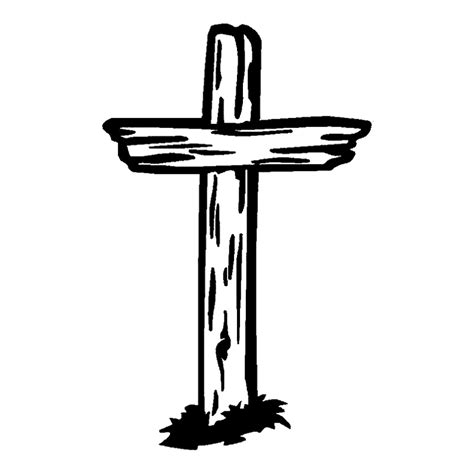 This cross drawing tutorial is for the intermediate artist. Wood Cross Clipart | Free download on ClipArtMag