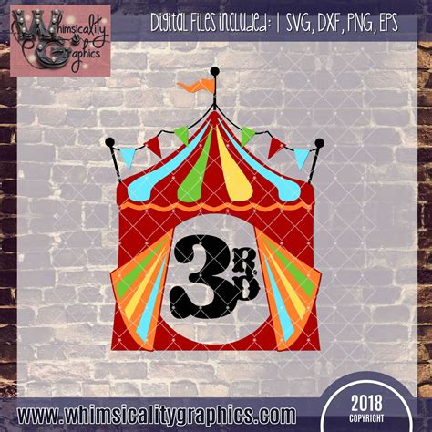 Circus Birthday Fun Svg Dxf Png Eps Sublimation Instant Etsy