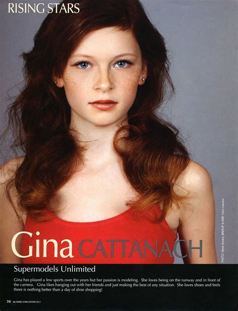 Gina Cattanach Supermodels Red Hair Hair Makeup