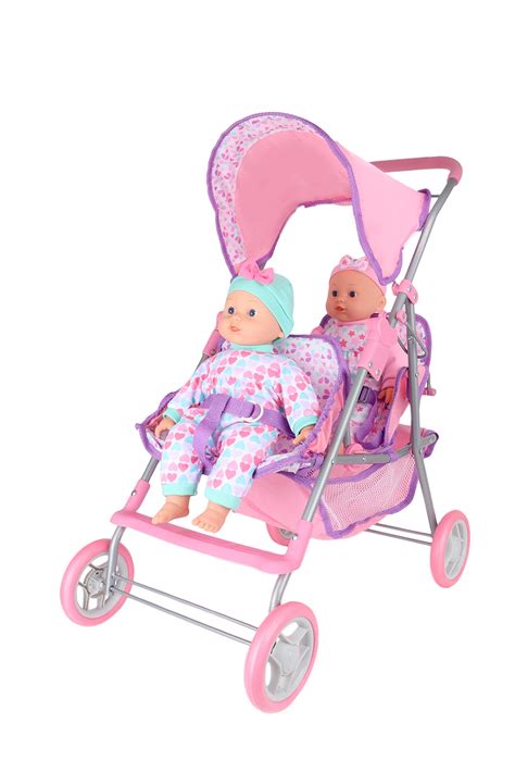 Kid Connection 10 Piece Baby Doll Stroller Set Light Skin Tone