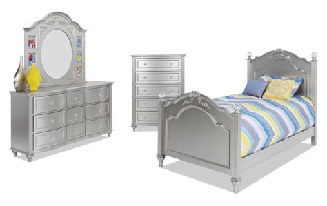 Madelyn Youth Full Platinum Bedroom Set in 2021 | Platinum bedroom, Bedroom set, White bedroom set
