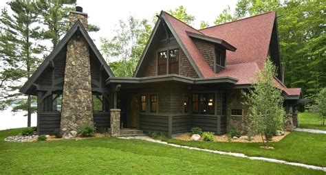 Image Result For Exterior Dark Brown House Trim Color Red Roof House