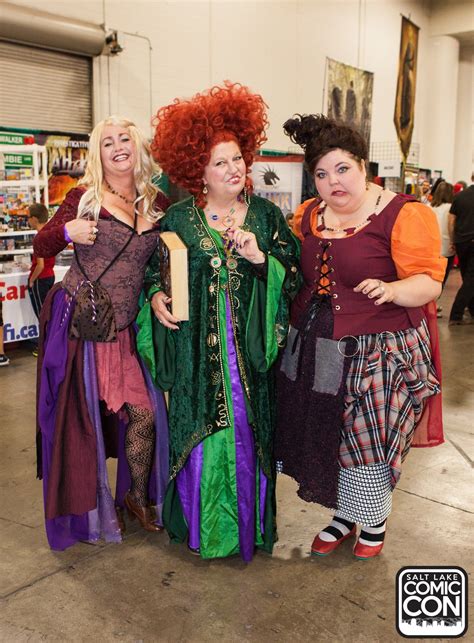 The Sanderson Sisters From Hocus Pocus Cosplayers At Salt Lake Comic