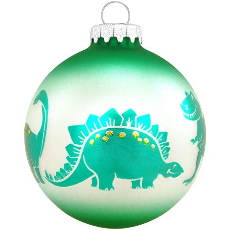 Personalized Dinosaurs Glass Ornament