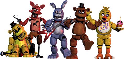 Download Five Nights Png Five Nights At Freddys Characters Png Png