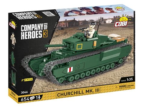 Cobi Company Of Heroes 3 Churchill Mkiii Tank Set 3046 — Buildcobi