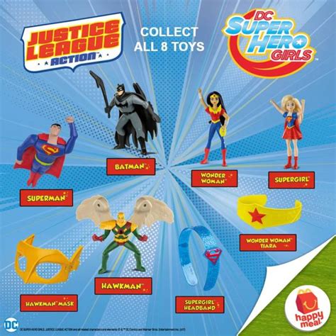 dc superhero girls and justice league action toys in mcdonald s happy meal the misis chronicles