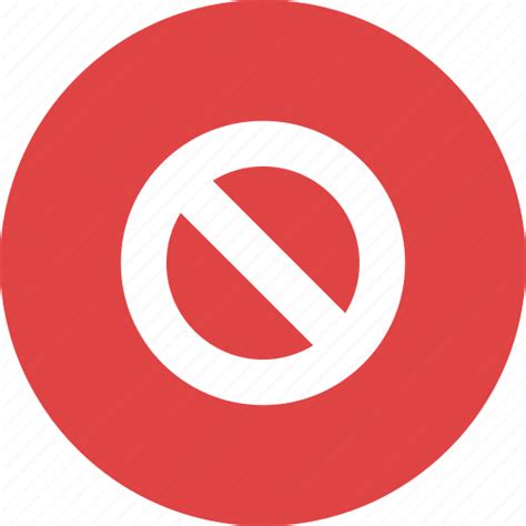 Forbidden No Prohibited Restricted Stop Symbol Wrong Icon