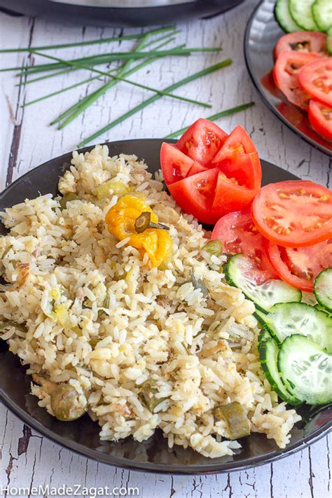 Saltfish And Rice Cook Up