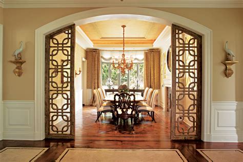 Ornate Entrance Dining Room Doors Luxe Interiors Design