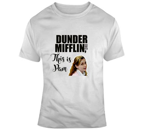 The Office Dunder Mifflin This Is Pam Beesly Receptionist T Shirt