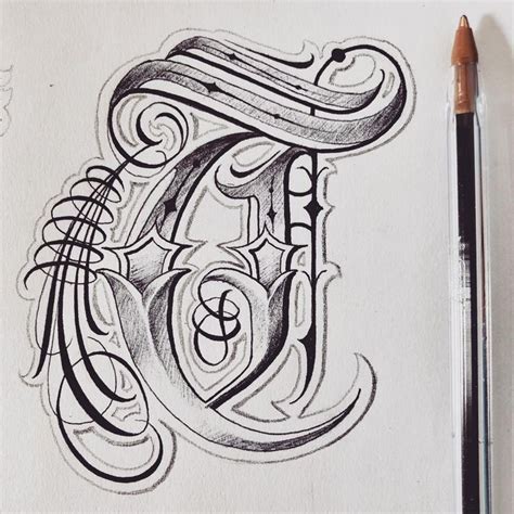𝐄𝐃𝐔𝐀𝐑𝐃𝐎 “day 20 Letter ‘t Tattoo Lettering Fonts Hand Lettering