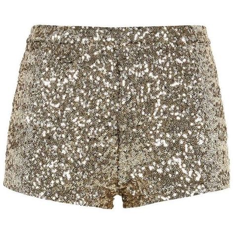 Parisian Gold Sequin Hotpants 325 Uyu Liked On Polyvore Featuring Shorts Bottoms Pants
