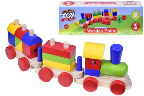 Wooden Blocks Train Set Buy Kids Toys Online At Iharttoys Australia